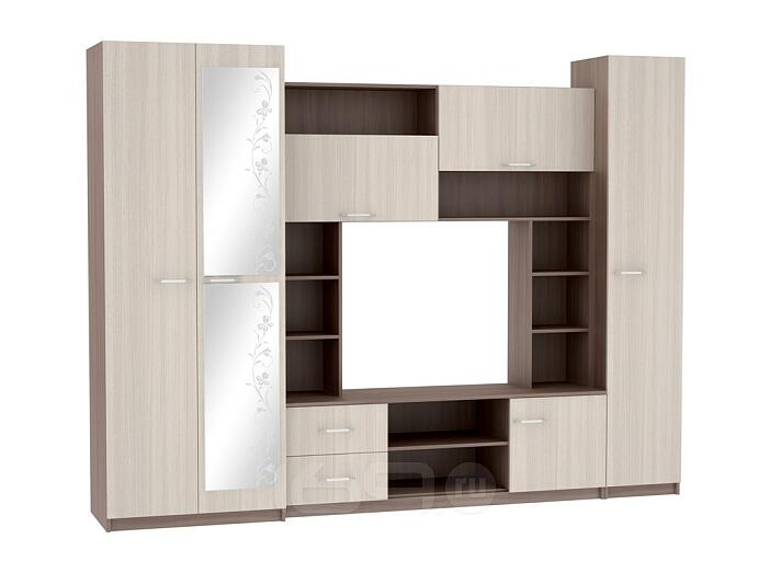 Стенка Марта-11 ЛДСП Ясень шимо светлый