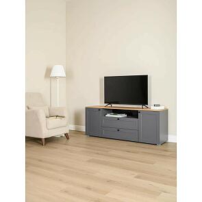 Остин Тумба под ТВ 16.47 Серый Графит, Дуб Золотой Крафт