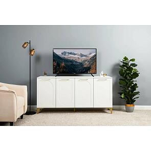 Монтесито Тумба под ТВ 16.67 Белый PE шагрень, белая шагрень 4101 ПВХ