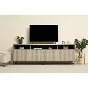 Оливия Тумба ТВ (металл) (Шарли Мокко, Глиняный Серый)