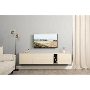 Тайл Тумба под ТВ 16.62 Сатин 7045 SU, Эмили Блаш U9135, Белый PE шагрень