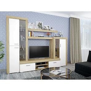 Тумба центральная Модерн ТБ-400М ЛДСП Белый глянец/Дуб сонома