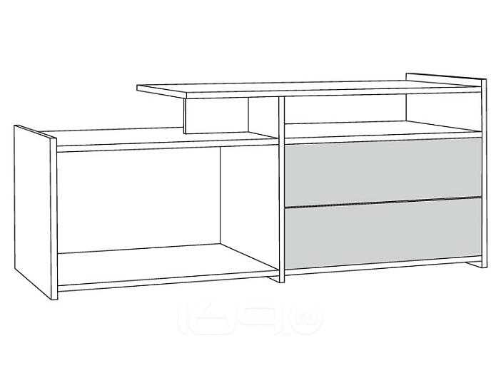 Тумба под ТВ Мишель 2100 Венге