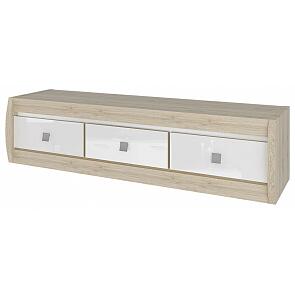 Тумба под ТВ с 3-мя ящиками Ксено СТЛ.078.12 Дуб санремо/Белый
