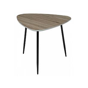 Стол журнальный WOOD 62S #4 дуб серо-коричневый винтажный