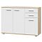 FUN комод КД-3 Дуб Сонома/Белый