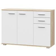 FUN комод КД-3 Дуб Сонома/Белый