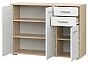 FUN комод КД-3 Дуб Сонома/Белый