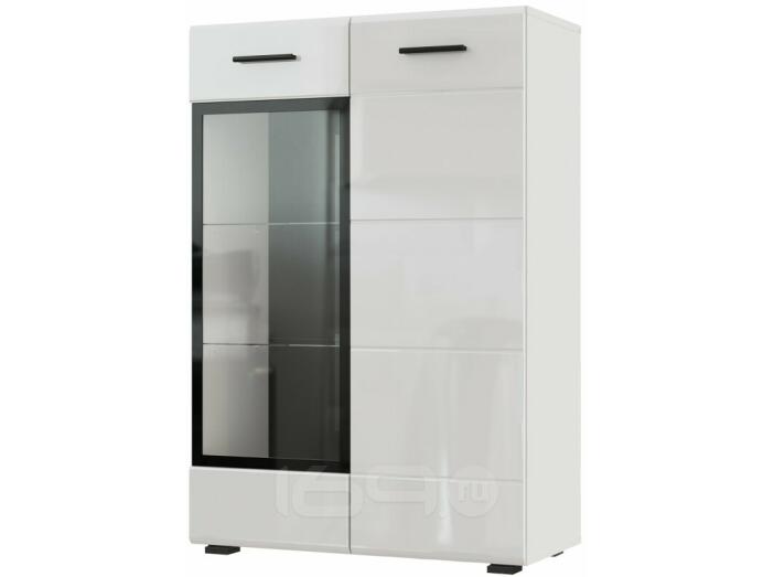 GLOSS комод КМВ-80 Белый/Белый глянец
