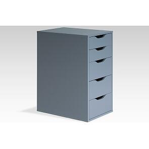 Ингар 5 комод 36x71x53, серо-бирюзовый