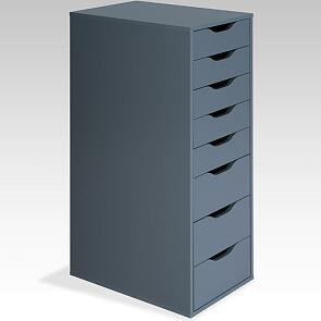 Ингар 8 комод 36x102x53, серо-бирюзовый