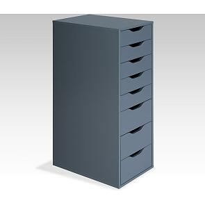 Ингар 8 комод 36x102x53, серо-бирюзовый