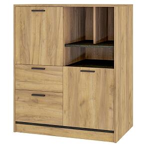 Комод Бали 03.257 Венге/ Дуб крафт золотой