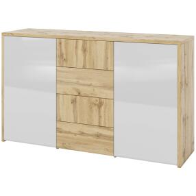 Комод Аризона Дуб Вотан Белый глянец 1554*925*425 | 2712.М3