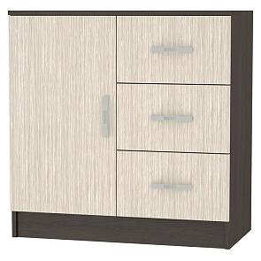 Комод Бася КМ-553 с 3-мя ящиками и дверкой Дуб белфорд