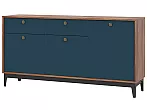 Комод BRASS КМ-1 Каштан Арвадона/Синий