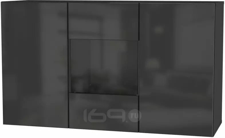 Комод POINT ТИП-1.2 Чёрный/Чёрный глянец 71774468