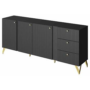 Комод RENO КД-1 (фасад) Чёрный