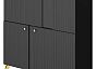 Комод RENO КД-2 (фасад) Чёрный