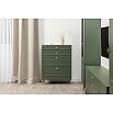 Марион Комод 16.249 Дымчатый Зеленый K521, Олива шагрень AG 1050 ПВХ, Белый PE шагрень