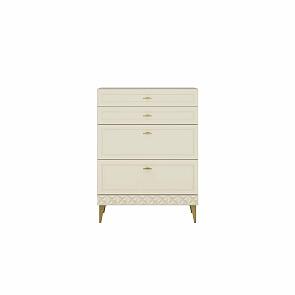 Марион Комод 16.249 Слоновая кость С341 PE, Слоновая кость 6898 ПВХ, Белый PE шагрень