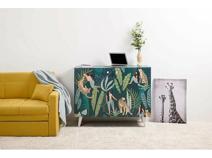 Либера Комод 16.230.01 Пасифай, Белый PE шагрень