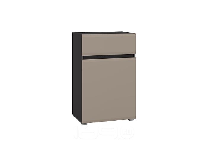 Сидней Комод 16.231.02 Антрацит 0164, Веллюто Капучино AG 707 ПВХ