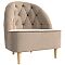 Кресло Амиса Велюр Бежевый/Коричневый Кресло Амиса Велюр Бежевый/Коричневый