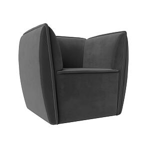 Кресло Бергамо Велюр Серый