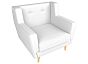 Кресло Брайтон Экокожа Белый