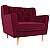 Кресло Брайтон Люкс Микровельвет Бордовый
