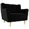 Кресло Брайтон Люкс Микровельвет Чёрный Кресло Брайтон Люкс Микровельвет Чёрный