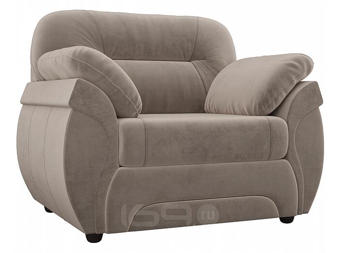 Кресло Бруклин Велюр Коричневый
