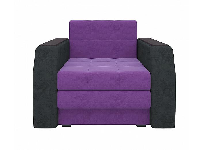 Кресло кровать Атлантида Микровельвет Фиолетовый Черный