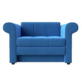 Кресло-кровать Берли Велюр Голубой