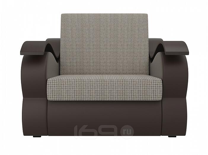 Кресло-кровать Меркурий Корфу Бежевый Экокожа Коричневый