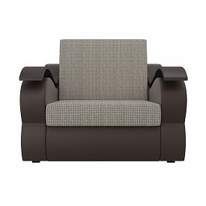 Кресло-кровать Меркурий Корфу Бежевый Экокожа Коричневый