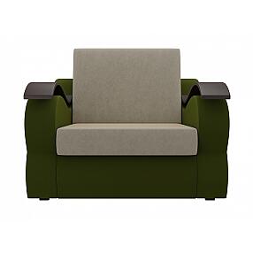 Кресло-кровать Меркурий Микровельвет Бежевый Зеленый