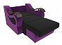 Кресло-кровать Меркурий 60 Микровельвет Черный Фиолетовый