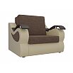 Кресло-кроватьМеркурий Рогожка Коричневый Экокожа Бежевый