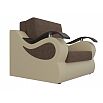 Кресло-кроватьМеркурий Рогожка Коричневый Экокожа Бежевый