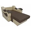 Кресло-кроватьМеркурий Рогожка Коричневый Экокожа Бежевый