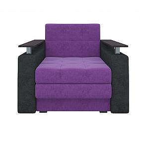 Кресло-кровать Мираж Микровельвет Фиолетовый Черный
