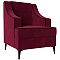 Кресло Марк Микровельвет Бордовый/Чёрный