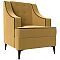Кресло Марк Микровельвет Жёлтый/Коричневый