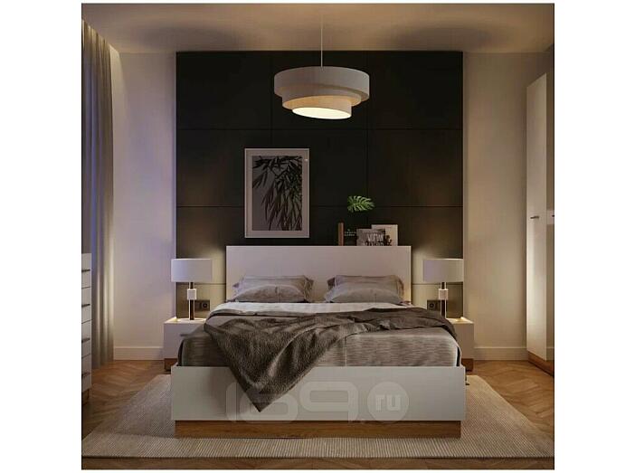 FRESCO кровать 160х200 Белый/Дуб Вотан