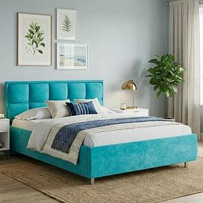 Кровать Chessy без основания Лофти Лазурь 80-200