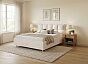 Кровать Chessy велюр лофти лён 1200x2000, изголовье мягкое
