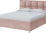 Кровать Chessy велюр лофти мокко 1600x2000, изголовье мягкое