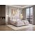 Кровать Chessy велюр teddy 306 лунный 1600x2000, изголовье мягкое